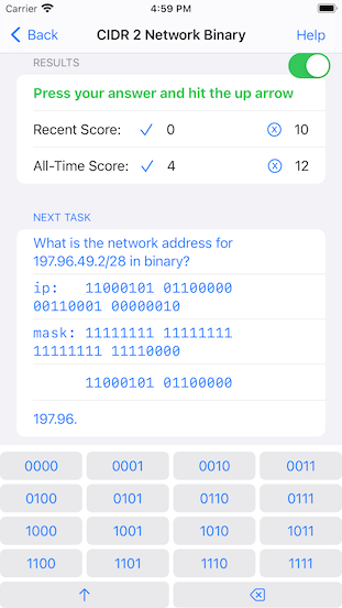 CIDR Binary Calculation