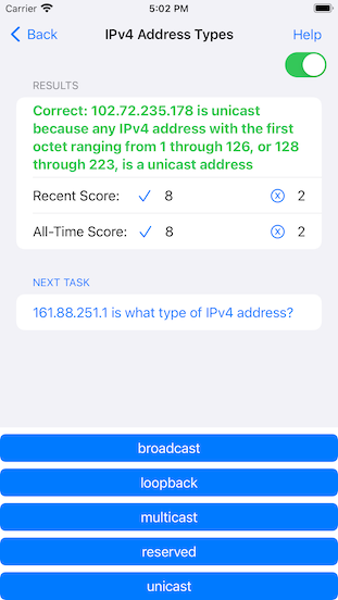 IPv4 Address Types